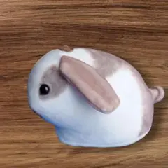 ポーチ　子　うさぎ　フェリシモ　もっちり　 茶色　白　ホワイト　ブラウン　小物