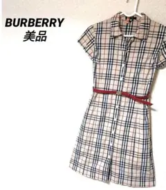 バーバリー　ロングワンピース　140　BURBERRY　ワンピース　チェック