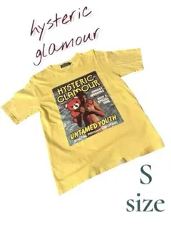 希少　ヒステリックグラマー Tシャツ　ヒスガール　ヒスベア　イエロー　Sサイズ