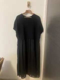 アビトーキョー　ラメポイントドッキングニットワンピース