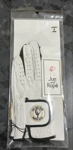 Jun and Rope ジュンアンドロペ ゴルフグローブS ホワイト
