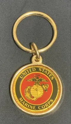米軍　アメリカ海兵隊マークのキーホルダー