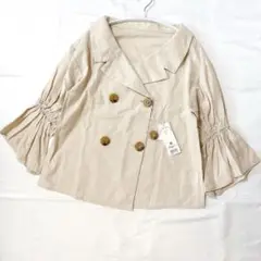 【新品】フリーズマート ジャケット リネン混 七分袖 ベージュ