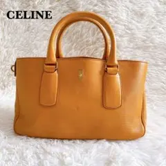 CELINE ハンドバッグ ニューブギーバッグ 金具 チャーム レザー イエロー