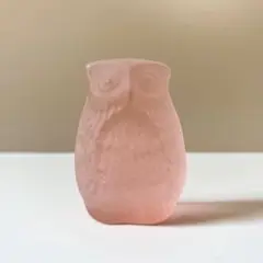 ガラス　フクロウ　ミミズク　置物　ペーパーウェイト