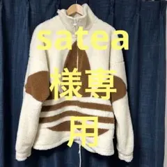 adidas オリジナルシェルパジャケット Lボアジャケットホワイトブラウン