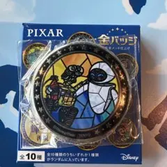 ウォーリー ディズニー 缶バッジ 金バッジ