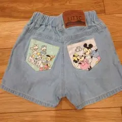 littc リトシー　Disney デニムショートパンツ 90