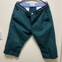 ikka ダークグリーン ショートパンツ