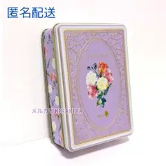【未使用】メリーチョコレート スクエア缶 Mary's GRACIOUS　薔薇