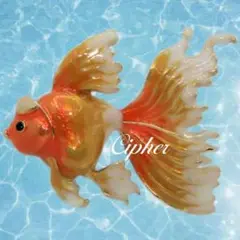 ■ ひらひら 華やか 金魚ブローチ 黄色 帯留め ペンダントトップ 3WEY◼️
