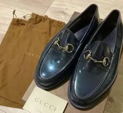 美品 GUCCI ホースビットローファー レインシューズ サイズ7