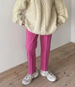 wee9sピンク スラックス サイズF