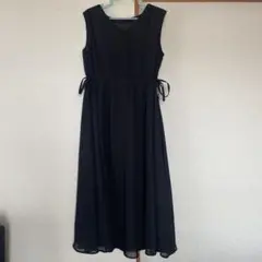 AZUL黒のノースリーブロングワンピース
