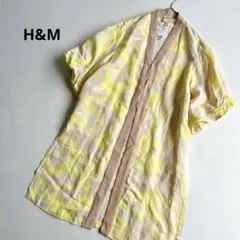 タグ付き☆H&M 着物風ガウン　羽織り　ライトアウター　ボリューム袖　XS