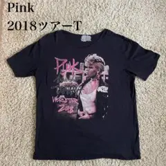 Pink 2018 ツアーTシャツ黒 L バンドTシャツ バックプリントあり