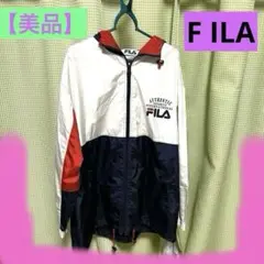 【美品】FILA フィラ　フード付きジャケット　メンズ　M