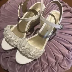 ANTEPRIMA フラワー装飾 ウェッジサンダル