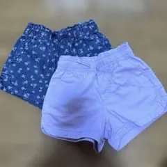 GAP花柄ショートパンツ（xs4/5）2点セット