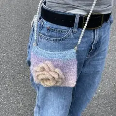 ミニバッグ　ポーチ　薔薇