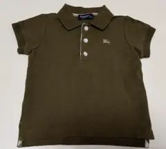 【美品】Burberry バーバリー 半袖ポロシャツ オリーブ80サイズ