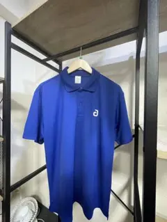 andro スタンダードポロシャツ L ブルー×ホワイト