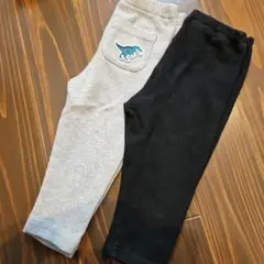 petit main グレー/ブラック パンツ 80センチセット♡