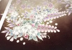 新品未使用 辻が花 茶 小豆色 袋帯
