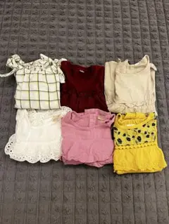 branshes等チェック柄フリルトップス 8点セット サイズ100