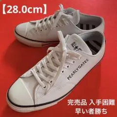 【超美品】パーリーゲイツ×コンバース ローカットスパイクレス【28.0cm】②