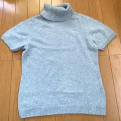 半袖タートルネックセーター
