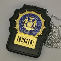 実NYPD ニューヨークポリス OFFICER 実セカンドバッチ NYPD 実物セカンド Police Officerバッジセット *ニューヨーク市警