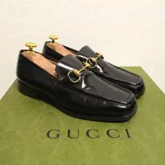 美品　GUCCI　ホースビットローファー　黒　36C