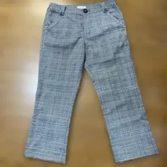 marie claire チェック柄フレアパンツ 64