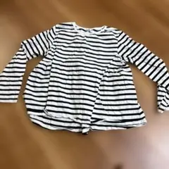 MANON白黒ストライプ 長袖シャツ 150cm