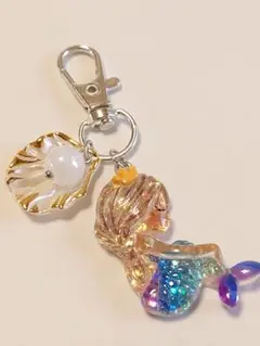 No.399 人魚 人魚姫 キラキラ マーメイド チャーム キーホルダー