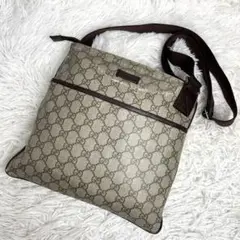 良品✨GUCCI GGスプリーム ショルダーバッグ GG ベージュ ブラウン