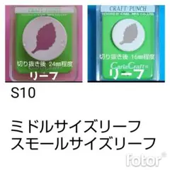 815　S10 リーフまとめ売り　カーラクラフトパンチ本体葉っぱ植物はっぱ紅葉
