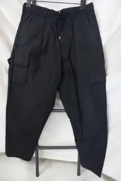 Lownn黒 カーゴパンツ ドローストリング付き