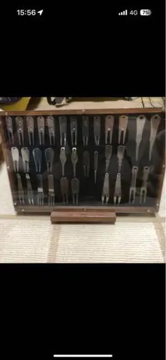 グリーンフォークセット 30本以上 金属製 約40cm x 30cm