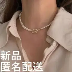 大人気! 淡水パールネックレス バロック パールネックレス 小粒 マンテル 韓国