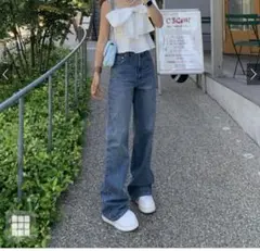 【新品タグ付き】GRL ハイウエストデニム