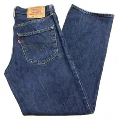 極東 濃紺 美品 フィリピン製 W31リーバイス508 ワイド デニム パンツ