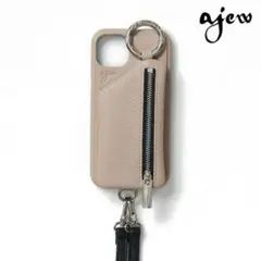 【美品】ajew エジュー 携帯ケース&ショルダーストラップ　iPhone13