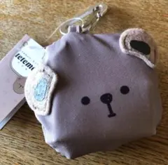 【新品・タグ付】tetemo テテモ　エコバッグ　クマ　ミニ　カラナビ