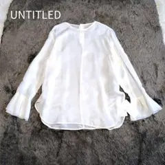 未使用タグ付き✨アンタイトル シャツ 袖フリル　ブラウス 長袖