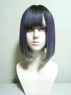 ✡Brown×Purple×gray ウィッグ✡病み少女 つむじレース