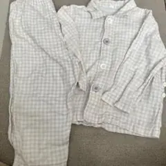 無印良品　ガーゼパジャマ　100サイズ　チェック柄