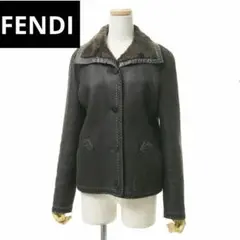 FENDI リバーシブル レザー ファージャケット