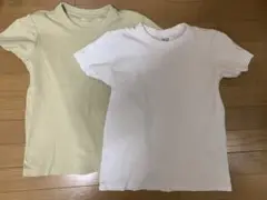 UNIQLO 半袖Tシャツ 2枚セット Sサイズ　ベージュ・ホワイト